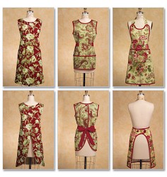 5263 Butterick RETRO 3 LONG APRONS TIED OR NOT PATTERN S-L uncut